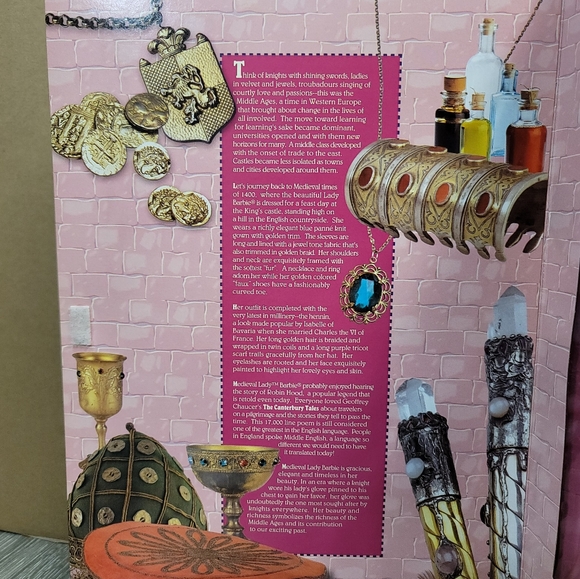 1994 Medieval Lady 12791 Barbie Great Eras Collection Volume 5 Special Edition - Picture 4 of 10